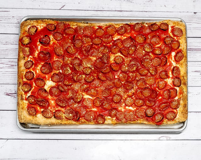 The Jersey Devil Pizza (Hot Honey Roni).